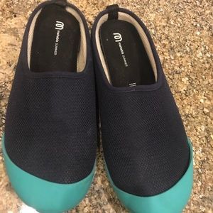 Mahabis Summer Edition (Navy shoe/teal bottom)